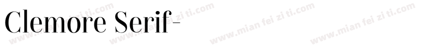 Clemore Serif字体转换